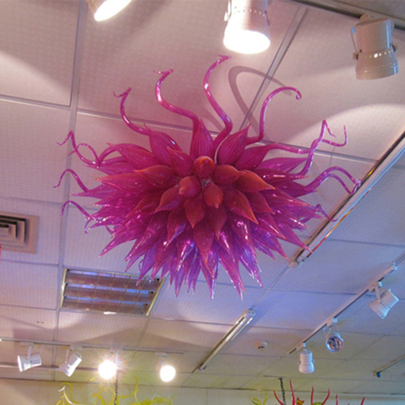Fashion Blown Glass Chandeliers Light Modern Art Deco Purple Ceiling Lights AC 110-220V E14 Custom House Decor Foyer Chandelier
Fashion Blown Glass Chandeliers Light Modern Art Deco Purple Ceiling Lights AC 110-220V E14 Custom House Decor Foyer Chandelier