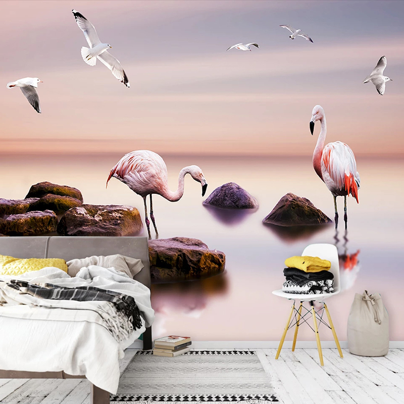 Custom 3D Mural Wallpaper Modern Sea Pink Birds Frescoes Living Room TV Sofa Bedroom Romantic Home Decor Papel De Parede 3D Sala, As pic
Custom 3D Mural Wallpaper Modern Sea Pink Birds Frescoes Living Room TV Sofa Bedroom Romantic Home Decor Papel De Parede 3D Sala, As pic