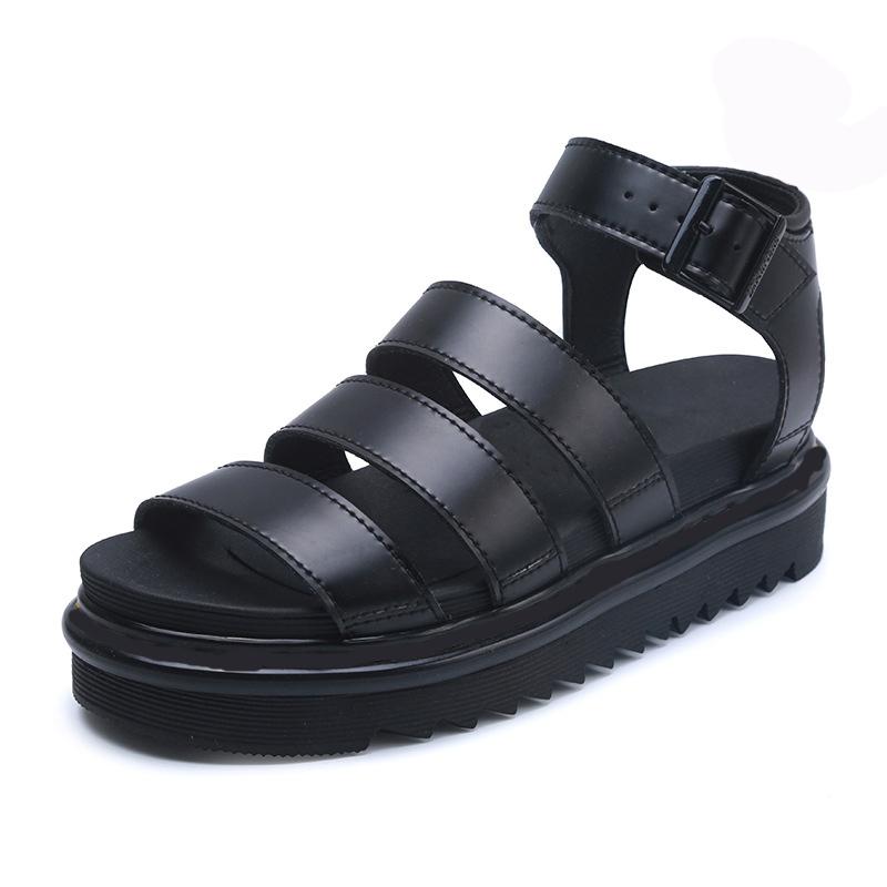 Luxury Designer Women Gladiator Sandals Summer Black Causal Shoes Comfortable Genuine Leather Buckle dr martin Platform Sandals Size 35-40, Black whith black tag
Luxury Designer Women Gladiator Sandals Summer Black Causal Shoes Comfortable Genuine Leather Buckle dr martin Platform Sandals Size 35-40, Black whith black tag