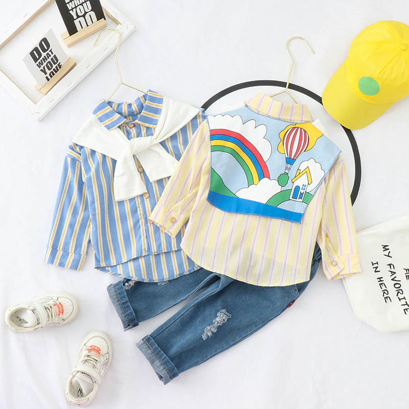 Children Spring Cotton Clothes Baby Boys Stripe T Shirt rainbow Pants 2Pcs/sets Infant Kids Fashion Toddler Tracksuits 0-5 years, Lq s tiaohai blue
Children Spring Cotton Clothes Baby Boys Stripe T Shirt rainbow Pants 2Pcs/sets Infant Kids Fashion Toddler Tracksuits 0-5 years, Lq s tiaohai blue