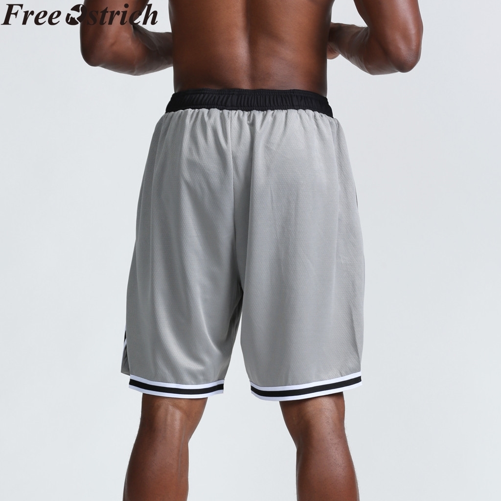 Men summer quick-drying loose shorts plus size comfort breathable basketball sweatpants strapwork workout running sports shorts T200718