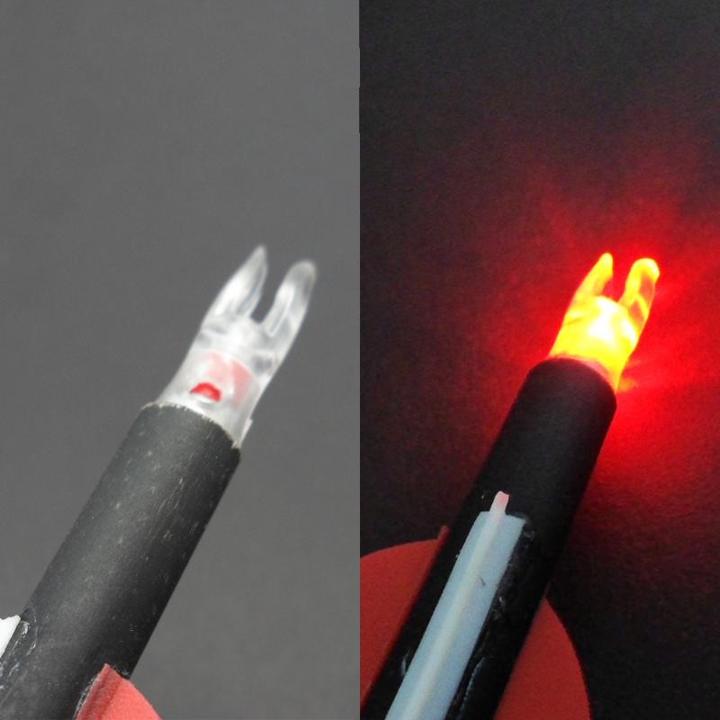 1pc Archery XSGT LED Lighted Nocks Bowstring Activated for Compound Bow Recurve Bow Arrow ID 53mm 62mm 63mm