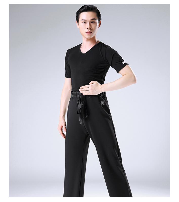Hcdance New Latin dance dress men's Latin dance shirt adult modern body practice clothes short-sleeved shirt-M817103, Black
Hcdance New Latin dance dress men's Latin dance shirt adult modern body practice clothes short-sleeved shirt-M817103, Black