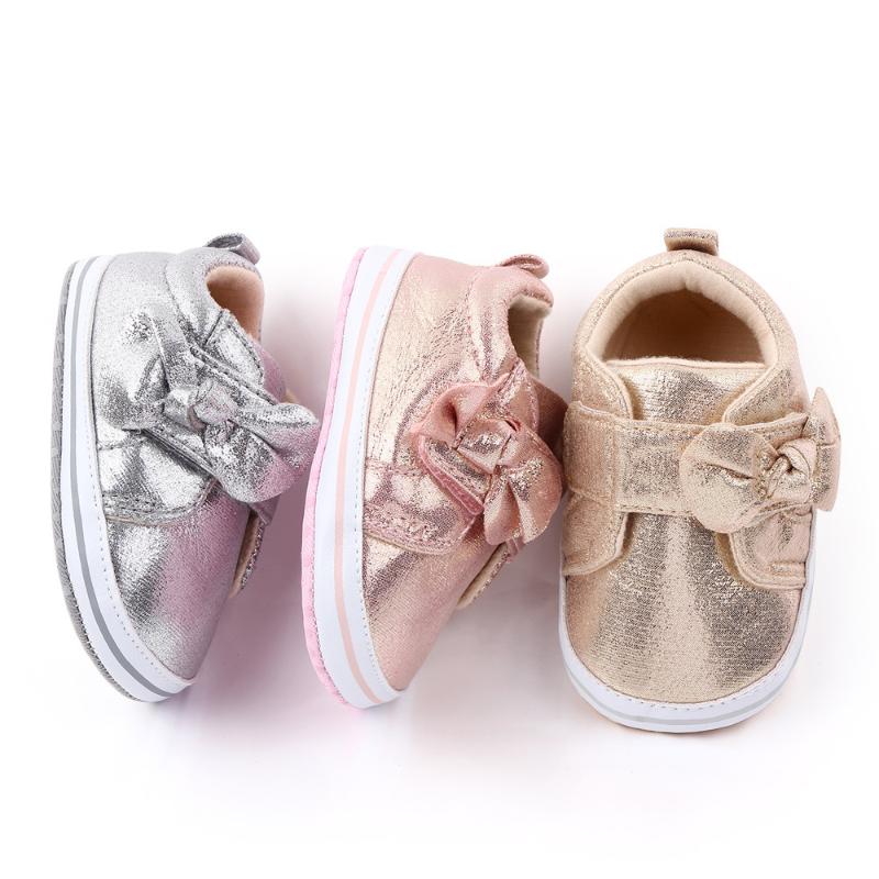 Fashion Bling Baby Girls Causla Shoes Soft Sole Infnt Toddler First Walkers Baby Boys Crib Shoes Newborn Sneakers, Pink