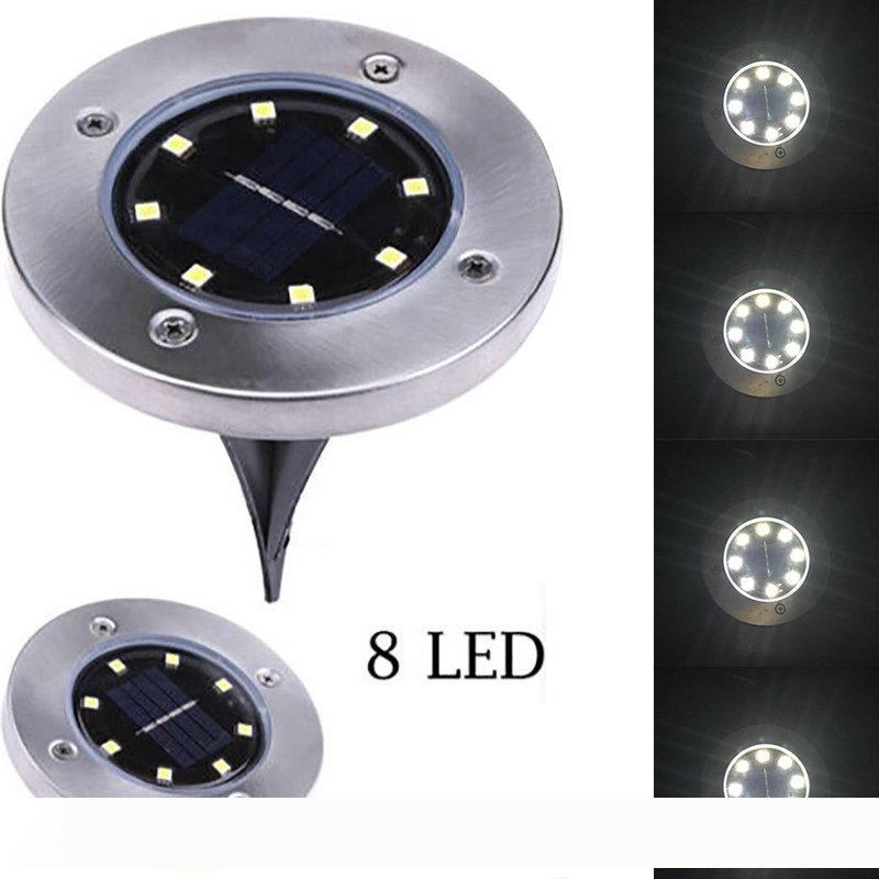 

Edison2011 IP65 Waterproof 8 LED Solar Outdoor Ground Lamp Landscape Lawn Yard Stair Underground Buried Night Light Home Garden Decoration