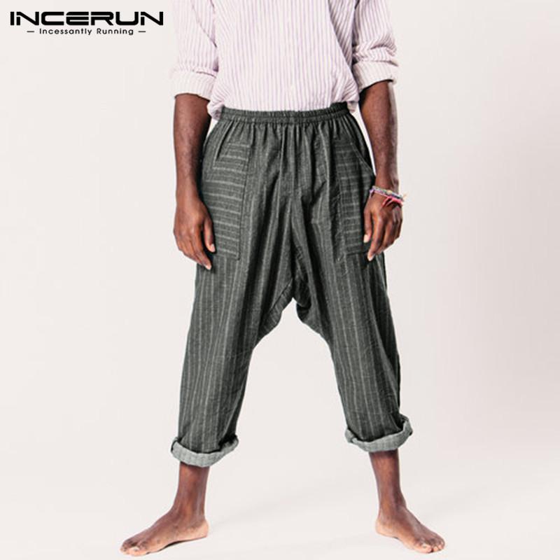 2019 Retro Men Striped Pants Elastic Waist Joggers Pockets Casual Straight Pants Baggy Trousers Men Pantalon Hombre INCERUN 5XL, Gray pants
2019 Retro Men Striped Pants Elastic Waist Joggers Pockets Casual Straight Pants Baggy Trousers Men Pantalon Hombre INCERUN 5XL, Gray pants