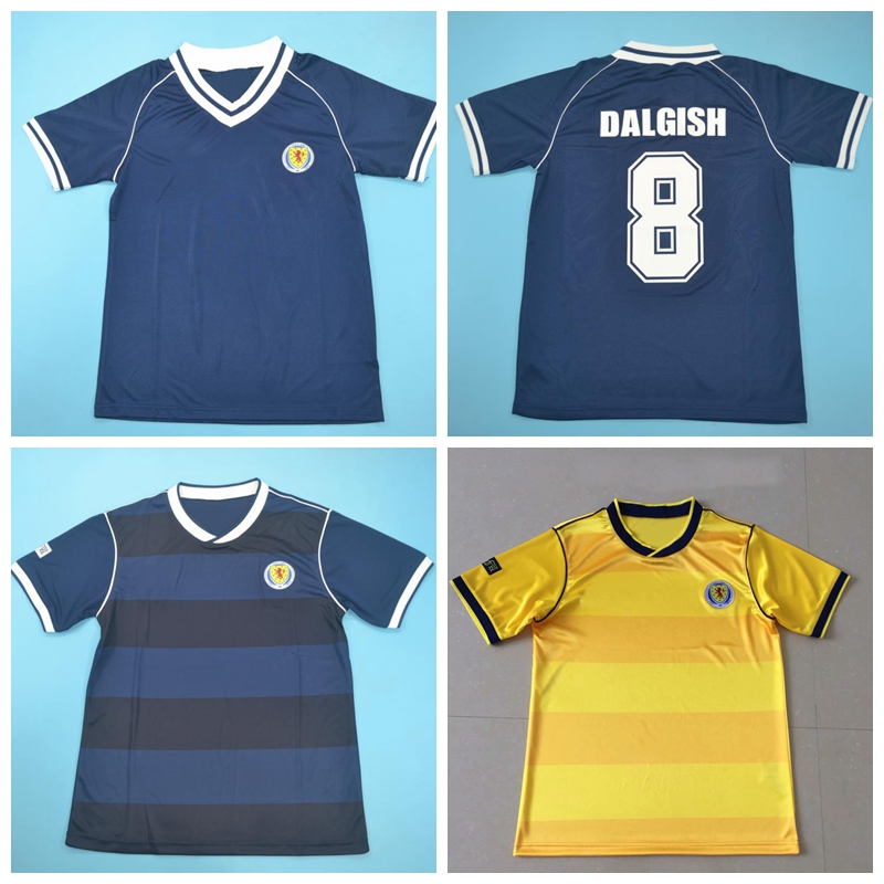1982 1986 Retro Scotland Soccer Jersey Vintage DALGISH QSTURM MARTIN BROWN RITCHIE SOUNESS McSTAY DROGBA LAMPAR HANSEN Football Shirt Kits
1982 1986 Retro Scotland Soccer Jersey Vintage DALGISH QSTURM MARTIN BROWN RITCHIE SOUNESS McSTAY DROGBA LAMPAR HANSEN Football Shirt Kits