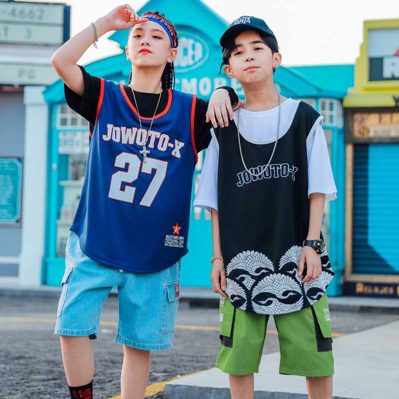 Children Hip Hop Dance Costumes Boys Girls Clothes Vest Tops Pant Summer Short-Sleeved Suit Kids Performance Dance Outfit BL4288, Black vest
Children Hip Hop Dance Costumes Boys Girls Clothes Vest Tops Pant Summer Short-Sleeved Suit Kids Performance Dance Outfit BL4288, Black vest