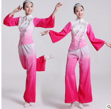 Women Chinese Folk Dance Costume Yangko fan dance costume Adults traditional chinese ancient clothes, Blue
Women Chinese Folk Dance Costume Yangko fan dance costume Adults traditional chinese ancient clothes, Blue