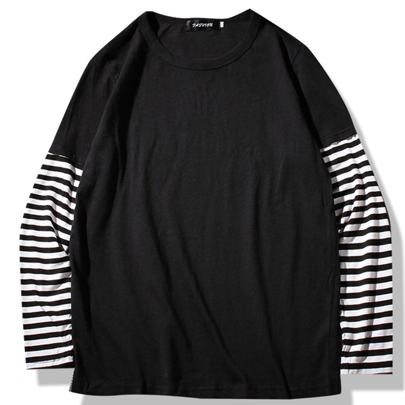 Spring Autumn Long Sleeve T-shirts Men O-neck Striped Patchwork Long T Shirts Men Fashion Casual Streetwear Men Tee Shirts, White
Spring Autumn Long Sleeve T-shirts Men O-neck Striped Patchwork Long T Shirts Men Fashion Casual Streetwear Men Tee Shirts, White