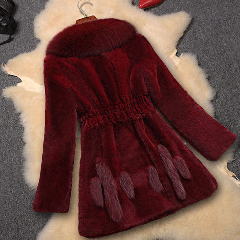 6XL Large Size Womens Fashionable Fur Coat Winter New Women Artificial Fur Long Section Leisure Mink Fur Coat A1475 T200507