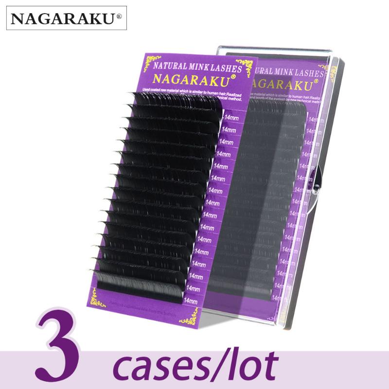 NAGARAKU 3 cases Faux mink eyelash extension individual eyelashes false lashes make up tool beauty salon
NAGARAKU 3 cases Faux mink eyelash extension individual eyelashes false lashes make up tool beauty salon