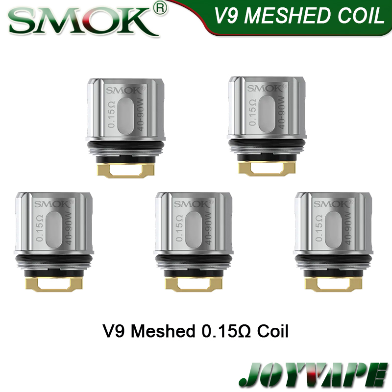 SMOK V9 MESHED 0.15ohm Coils Heads TFV9 Tank RPM160 V9 Pod Replacement Coil for Scar-18 Kit & RPM160 Kit 100% Original
SMOK V9 MESHED 0.15ohm Coils Heads TFV9 Tank RPM160 V9 Pod Replacement Coil for Scar-18 Kit & RPM160 Kit 100% Original