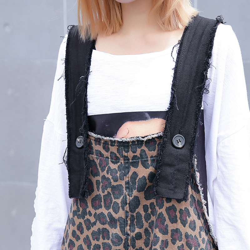EAM New Spring Summer Strapless Pattern Printed Holes Pocket Split Joint Loose Long Dres Fashion JG852 T200320