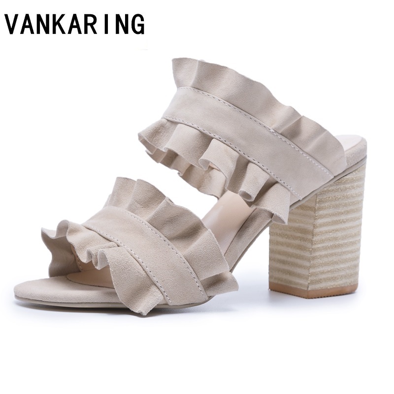 fashion ruffles summer shoes sexy sandals female floral bohemia high heel sandals fashion summer slippers open toe ladies mules, Black
fashion ruffles summer shoes sexy sandals female floral bohemia high heel sandals fashion summer slippers open toe ladies mules, Black