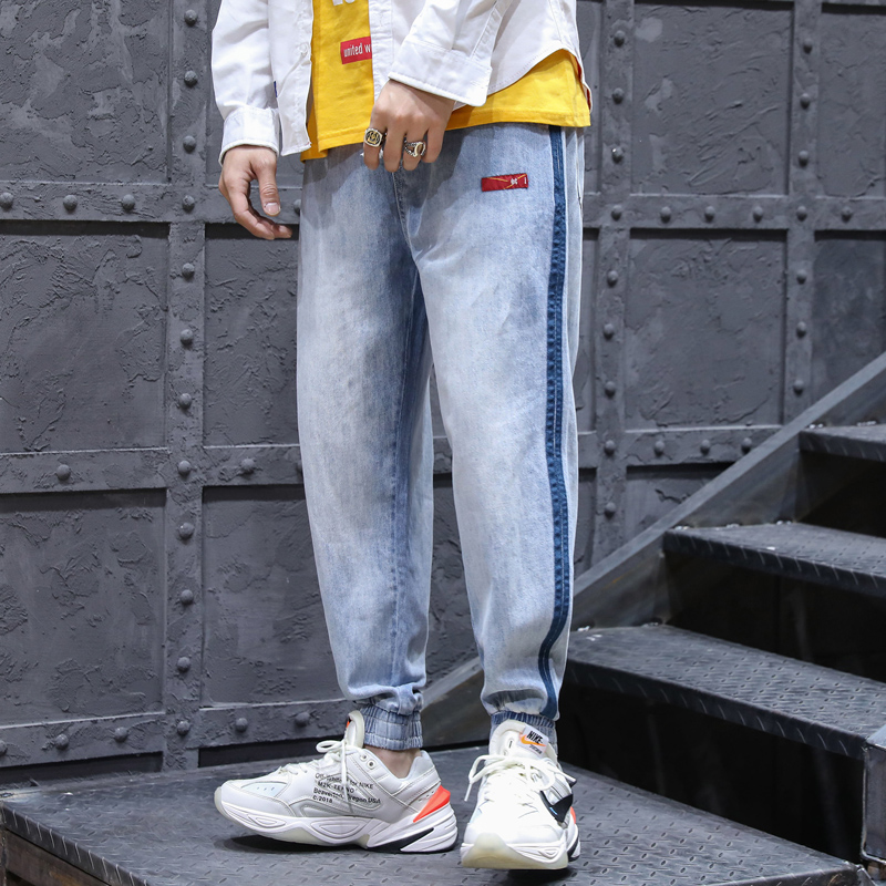 Fashion Streetwear Men Jeans Loose Fit Light Blue Stripe Designer Denim Cargo Pants Japanese Vintage Hip Hop Jeans Men Joggers
Fashion Streetwear Men Jeans Loose Fit Light Blue Stripe Designer Denim Cargo Pants Japanese Vintage Hip Hop Jeans Men Joggers