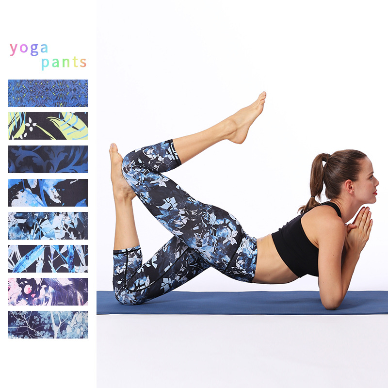 Stretch print yoga pants high waist fitness leggings sport pants running outdoor dance seven minutes shorts, Yh164
Stretch print yoga pants high waist fitness leggings sport pants running outdoor dance seven minutes shorts, Yh164