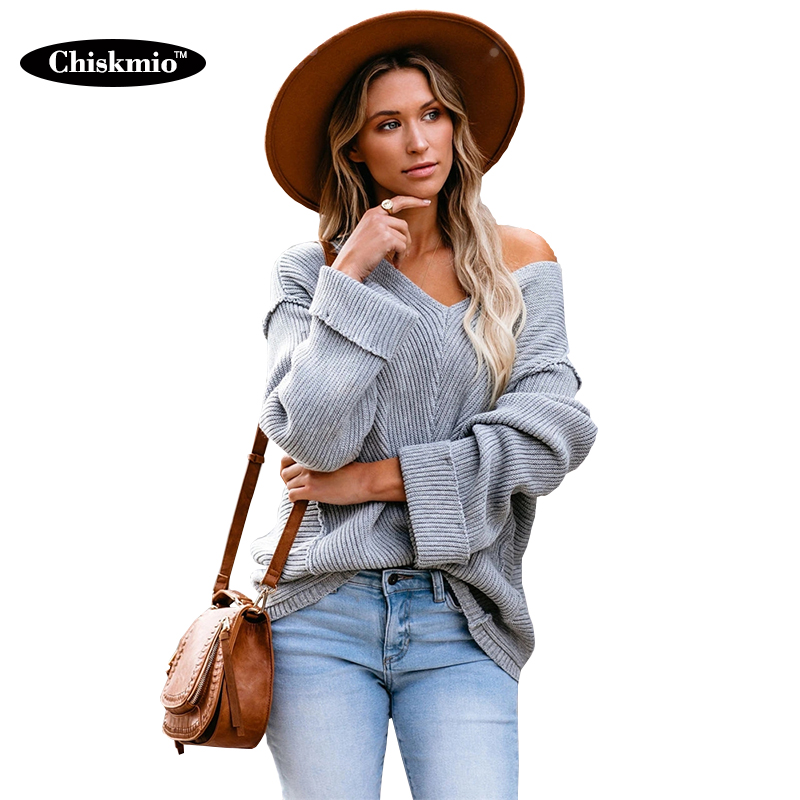 Chiskmio Knitwear Office Lady Tops Loose V-neck Long Sleeve Knitting Pullover Streetwear Winter Clothes Jumper Women Sweaters, Black
Chiskmio Knitwear Office Lady Tops Loose V-neck Long Sleeve Knitting Pullover Streetwear Winter Clothes Jumper Women Sweaters, Black