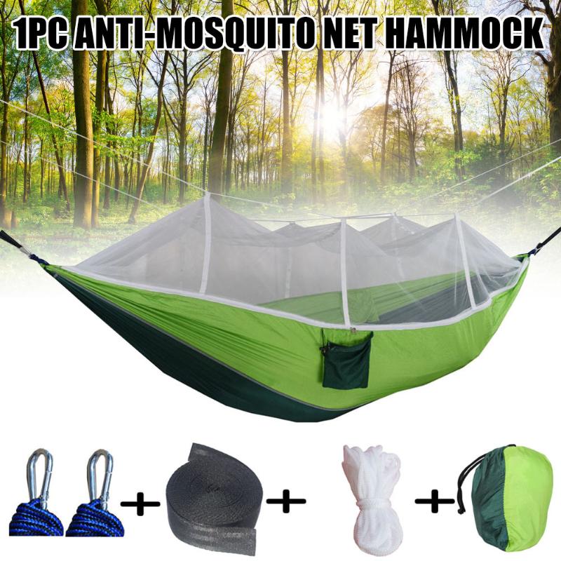 Wholesale Portable Double Swing Hammock Nylon Bed with Mosquito Net for CampingHiking ED889
Wholesale Portable Double Swing Hammock Nylon Bed with Mosquito Net for CampingHiking ED889
