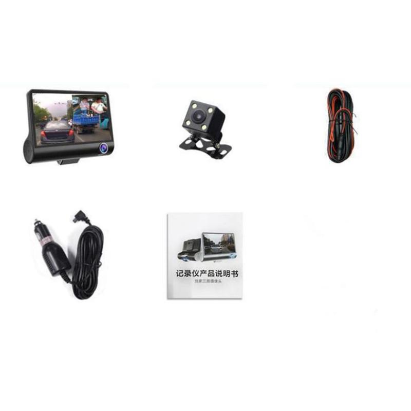 Vehicle-mounted 360-degree panoramic driving recorder 4 inch high-definition hidden three-lens three-recorder reversing image car dvr 
Vehicle-mounted 360-degree panoramic driving recorder 4 inch high-definition hidden three-lens three-recorder reversing image car dvr