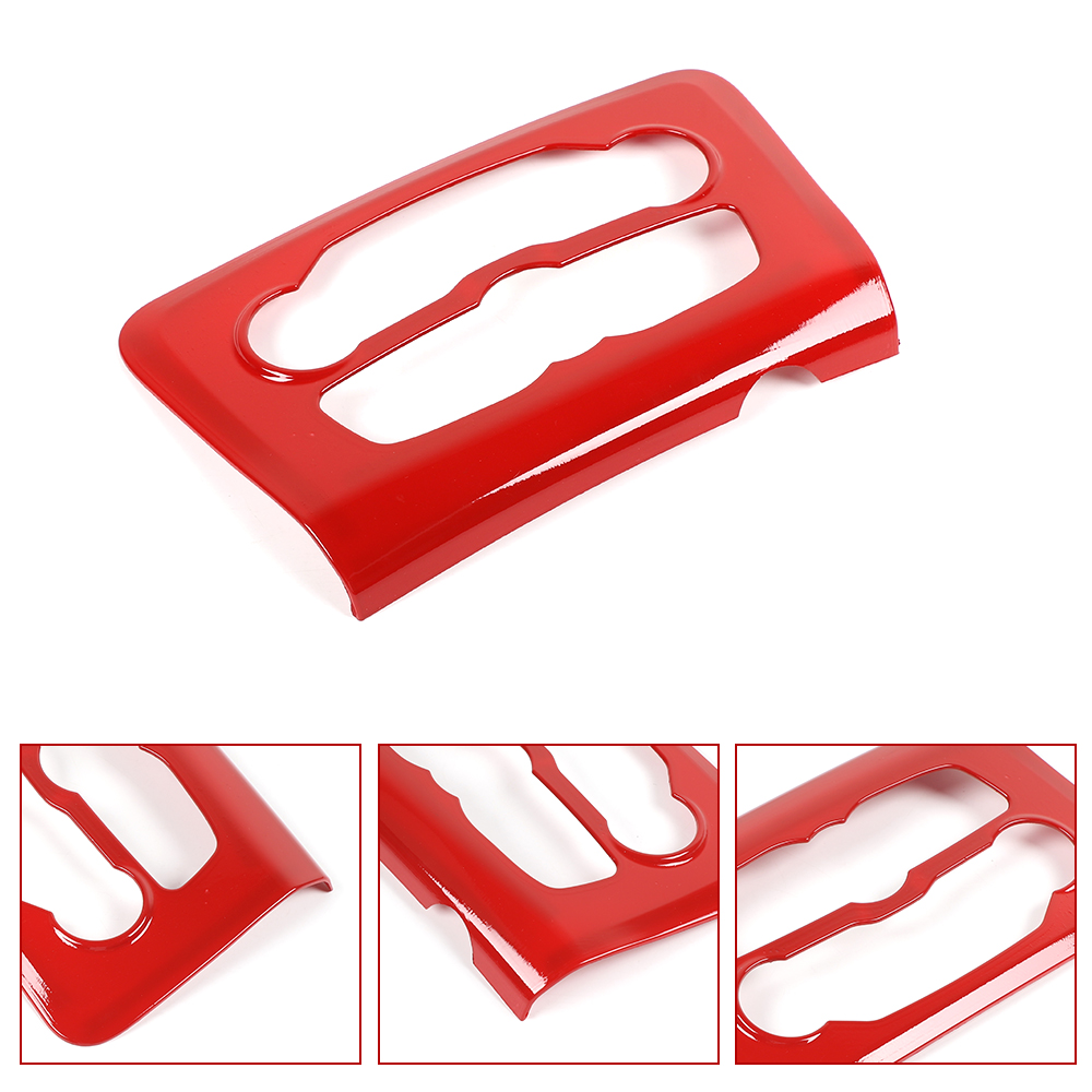 ABS Car Air Conditioner Switch Panel Cover for Dodge Charger 2015-2020 Factory Outlet Volume Button Trim Red