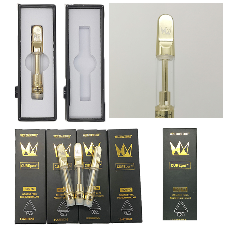 West Coast Cure Pen Vape Pen Cartridges 510 Ceramic Coil Vaporizers E Cigarettes Vape Cart 0.8ml 1ml Empty Oil Atomizer Childproof Packaging
West Coast Cure Pen Vape Pen Cartridges 510 Ceramic Coil Vaporizers E Cigarettes Vape Cart 0.8ml 1ml Empty Oil Atomizer Childproof Packaging
