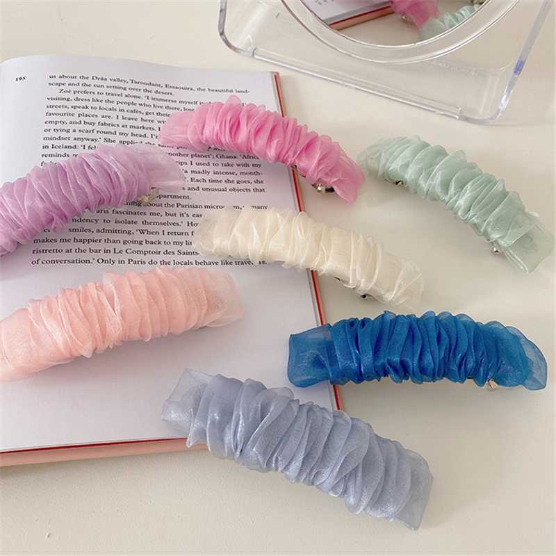 10pcs/lot Summer New Transparent Yarn Bow Hair Clip Hairpins for Teenager Barrette Girl Spring Clip Hair Accessories, Blue
10pcs/lot Summer New Transparent Yarn Bow Hair Clip Hairpins for Teenager Barrette Girl Spring Clip Hair Accessories, Blue