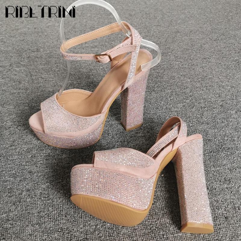 RIBETRINI Ladies Cool High Platform Evening Shoes Fashion Party Shining Rhinestone Women Sandals High Heels Date Sandals, Pink
RIBETRINI Ladies Cool High Platform Evening Shoes Fashion Party Shining Rhinestone Women Sandals High Heels Date Sandals, Pink