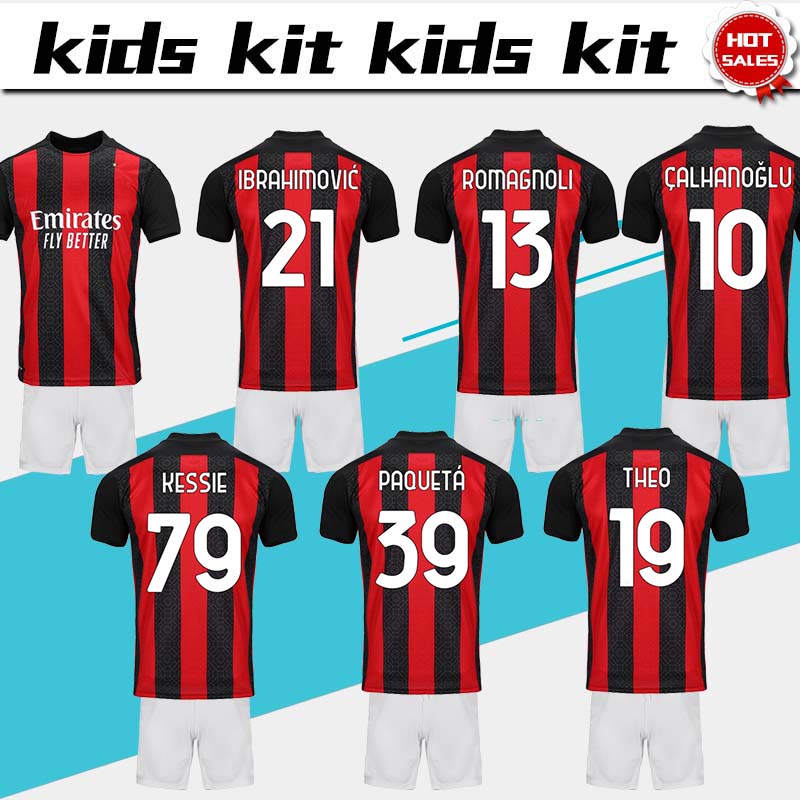 Kids Kit 2021 #21 IBRAHIMOVIC home soccer jersey 20 21 Child soccer shirt CALHANOGLU KESSIE boys football shirt Customized with shorts, No name no number
Kids Kit 2021 #21 IBRAHIMOVIC home soccer jersey 20 21 Child soccer shirt CALHANOGLU KESSIE boys football shirt Customized with shorts, No name no number