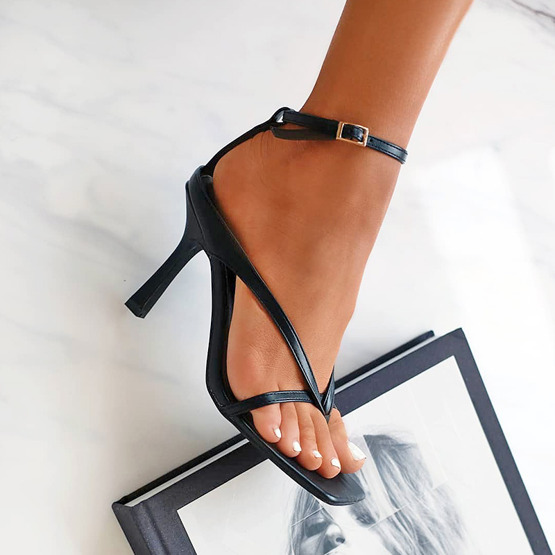 DEleventh Summer 2020 women's sexy bomb square toe High heeled shoes Toe clamping Stiletto high heels, Blue
DEleventh Summer 2020 women's sexy bomb square toe High heeled shoes Toe clamping Stiletto high heels, Blue