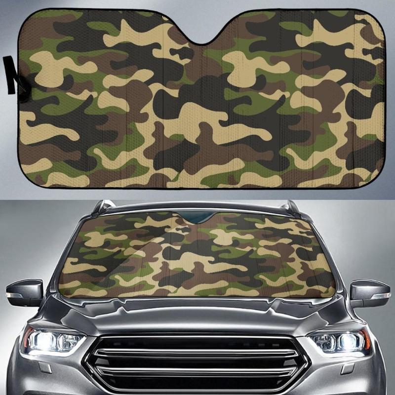 INSTANTARTS Car Window Sunshade Camouflage Print Auto Windshield Sun Visor Balck Pink Green Orange Grey 6 Color Mixed
INSTANTARTS Car Window Sunshade Camouflage Print Auto Windshield Sun Visor Balck Pink Green Orange Grey 6 Color Mixed