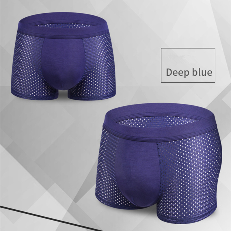 8pcs/lot Plus size Boxers Men Bamboo Fiber Shorts Underpants Man Cool Comfortable Breathable Boxer Shorts Underwear