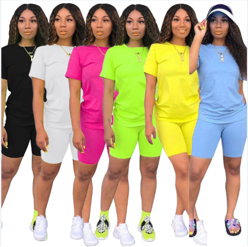 women s clothing two piece summer outfits 2 piece set tracksuits solid color t shirts shorts jogging sweatsuit plus size clothing, Black
women s clothing two piece summer outfits 2 piece set tracksuits solid color t shirts shorts jogging sweatsuit plus size clothing, Black