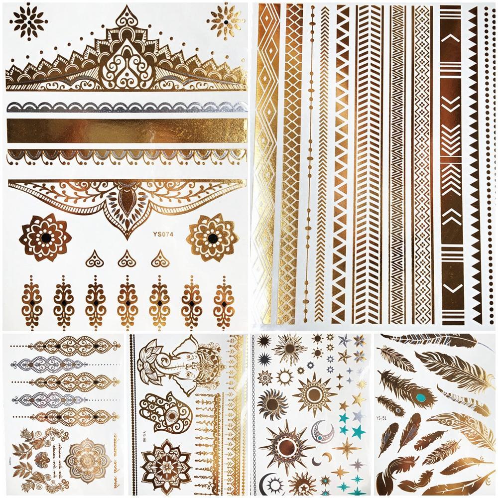 1PC Summer Style Men Women Body Art Gold Metallic Tattoo Sticker HYS-101 Chain Bracelet Fake Jewelry Waterproof Temporary Tattoo T200730 
1PC Summer Style Men Women Body Art Gold Metallic Tattoo Sticker HYS-101 Chain Bracelet Fake Jewelry Waterproof Temporary Tattoo T200730