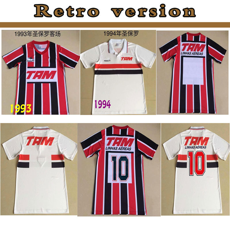 Sao Paulo 1993 1994 retro soccer jerseys Black red white 93 94 Classic Vintage Home and away Football Shirt thai quality
Sao Paulo 1993 1994 retro soccer jerseys Black red white 93 94 Classic Vintage Home and away Football Shirt thai quality