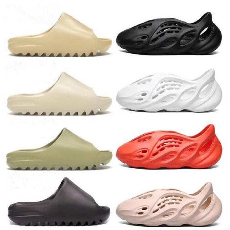 2021 Cheap slides foam runner sandal slipper triple black white bone resin desert sand men women sandals shoes, Color 5
2021 Cheap slides foam runner sandal slipper triple black white bone resin desert sand men women sandals shoes, Color 5