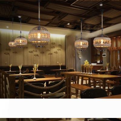 E27 Led light retro rope industrial wind chandelier for Internet cafe restaurant cafe bar ball personalized lamp
E27 Led light retro rope industrial wind chandelier for Internet cafe restaurant cafe bar ball personalized lamp