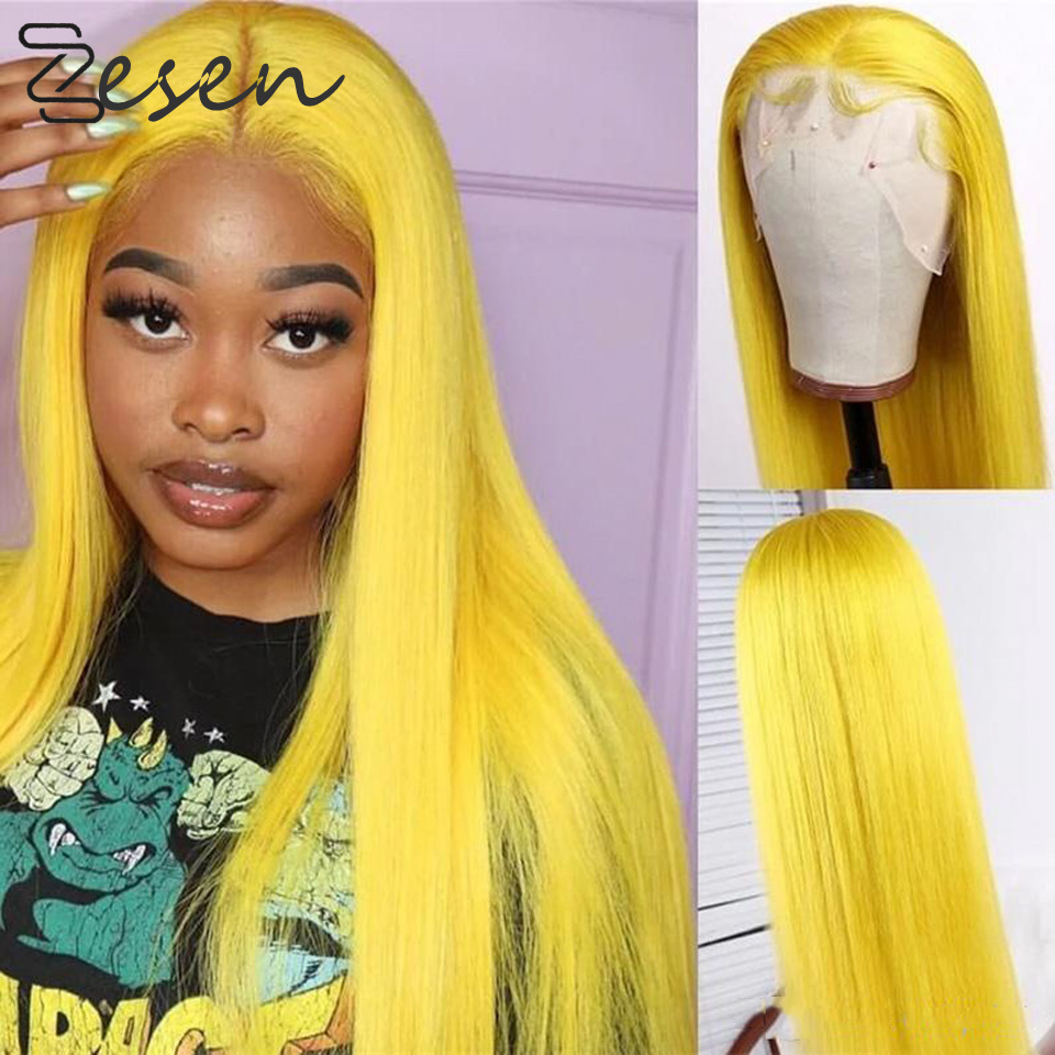Zesen Synthetic 13*4 Lace Front Wig Yellow Long Straight Heat Resistant Fiber Hair Natural Hairline Medium Parting For Women
Zesen Synthetic 13*4 Lace Front Wig Yellow Long Straight Heat Resistant Fiber Hair Natural Hairline Medium Parting For Women