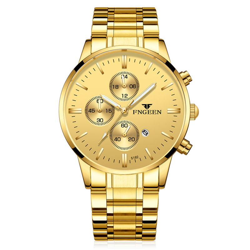 Mens Watches Top FNGEEN 2020 Men Stainless Steel Watch Quartz Luminous Waterproof Sports Army Wristwatches, Steel gold white
Mens Watches Top FNGEEN 2020 Men Stainless Steel Watch Quartz Luminous Waterproof Sports Army Wristwatches, Steel gold white