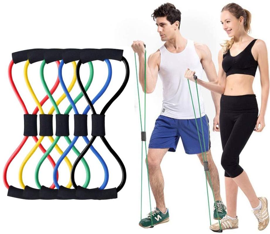 Resistance Fitness Rubber Yoga Stretch Band Elastic Pull Loop 8 Word Yoga Bands Set Training Equipment Free Shipping
Resistance Fitness Rubber Yoga Stretch Band Elastic Pull Loop 8 Word Yoga Bands Set Training Equipment Free Shipping