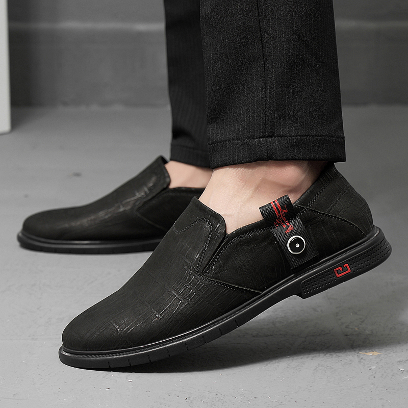 New men's simple and versatile casual frosted leather shoes, comfortable and convenient, two-wear large size lazy foot shoes, Black
New men's simple and versatile casual frosted leather shoes, comfortable and convenient, two-wear large size lazy foot shoes, Black