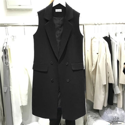 2020 New Spring Classic Women's Long Vest Elegant Office Lady Coat Female Waistcoat Causal Slim Sleeveless Jacket Vest A181, Black
2020 New Spring Classic Women's Long Vest Elegant Office Lady Coat Female Waistcoat Causal Slim Sleeveless Jacket Vest A181, Black