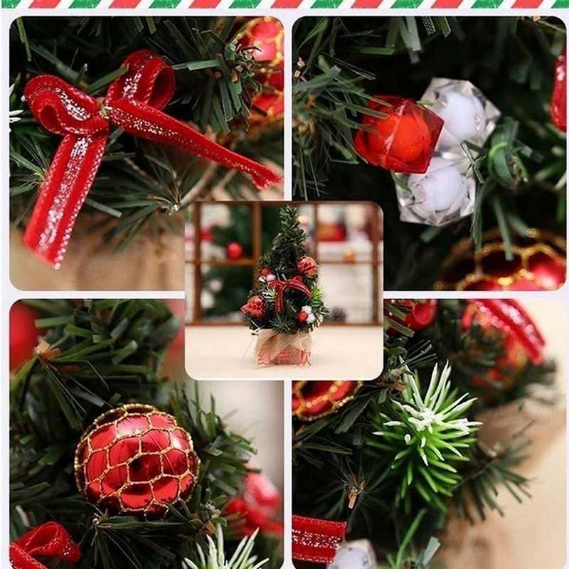 2020 Christmas Tree 20cm New Year Table Decoration Artificial Tabletop Mini Xmas Tree Decorations Miniature wholesale