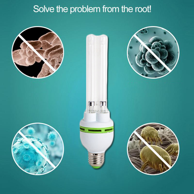 E27 UVC Ultraviolet UV Light Bulb Disinfection Lamp Quartz Ozone Sterilization Lights Germicidal 110V 220V 15W 25W 36W 80W