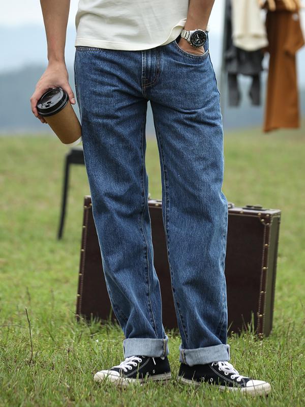 Men's Jeans Men's Leggings Loose Wide Leg Casual Washed Red Ear Denim Jeans Micro Leggings High Quality, Blue jeans
Men's Jeans Men's Leggings Loose Wide Leg Casual Washed Red Ear Denim Jeans Micro Leggings High Quality, Blue jeans