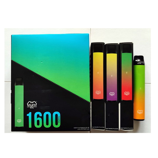 PUFF XXL 1600 Puffs Hits Disposable Device Vape Pen Pre-filled Vapors Portable System Starter Kit Vaporizers Bar vape cartridges
PUFF XXL 1600 Puffs Hits Disposable Device Vape Pen Pre-filled Vapors Portable System Starter Kit Vaporizers Bar vape cartridges