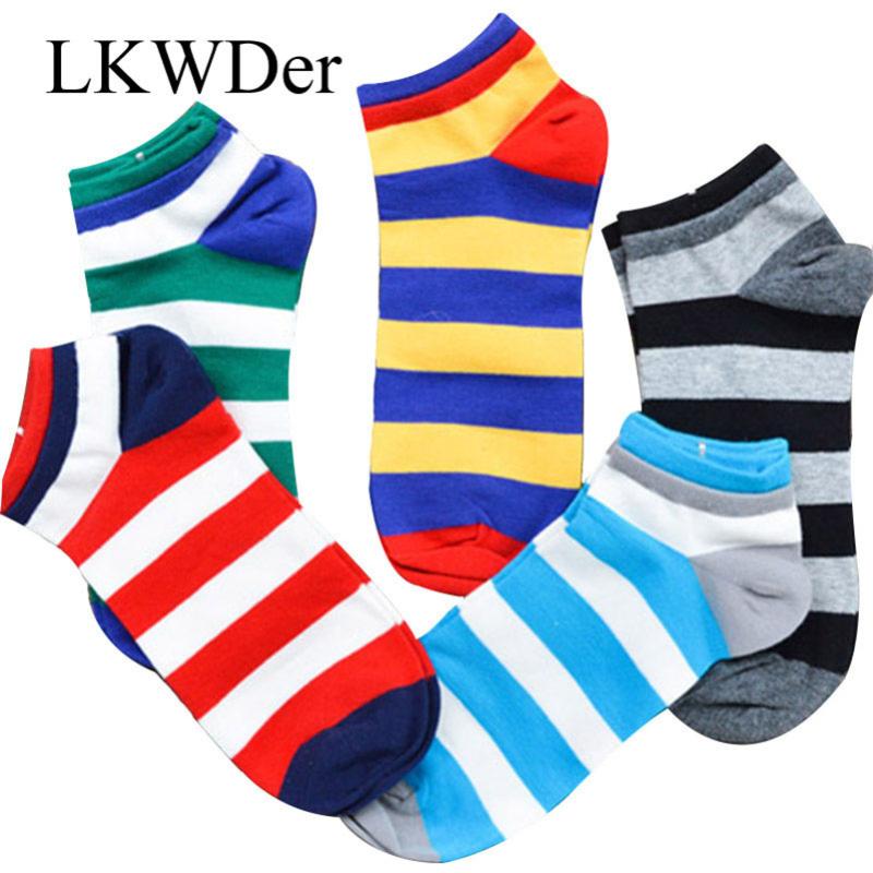 LKWDer 6 Pairs Spring Summer New Men's Boat Socks Cotton Men's Ankle Socks Fashion Colorful Striped Male Calcetines Hombre
LKWDer 6 Pairs Spring Summer New Men's Boat Socks Cotton Men's Ankle Socks Fashion Colorful Striped Male Calcetines Hombre