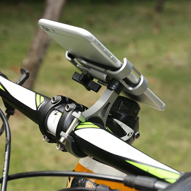 Aluminium Full Alloy Mobile Phone Holder Stands For Bicycle Motorcycle Metal Mountain Bike Road Bike Phone Holder