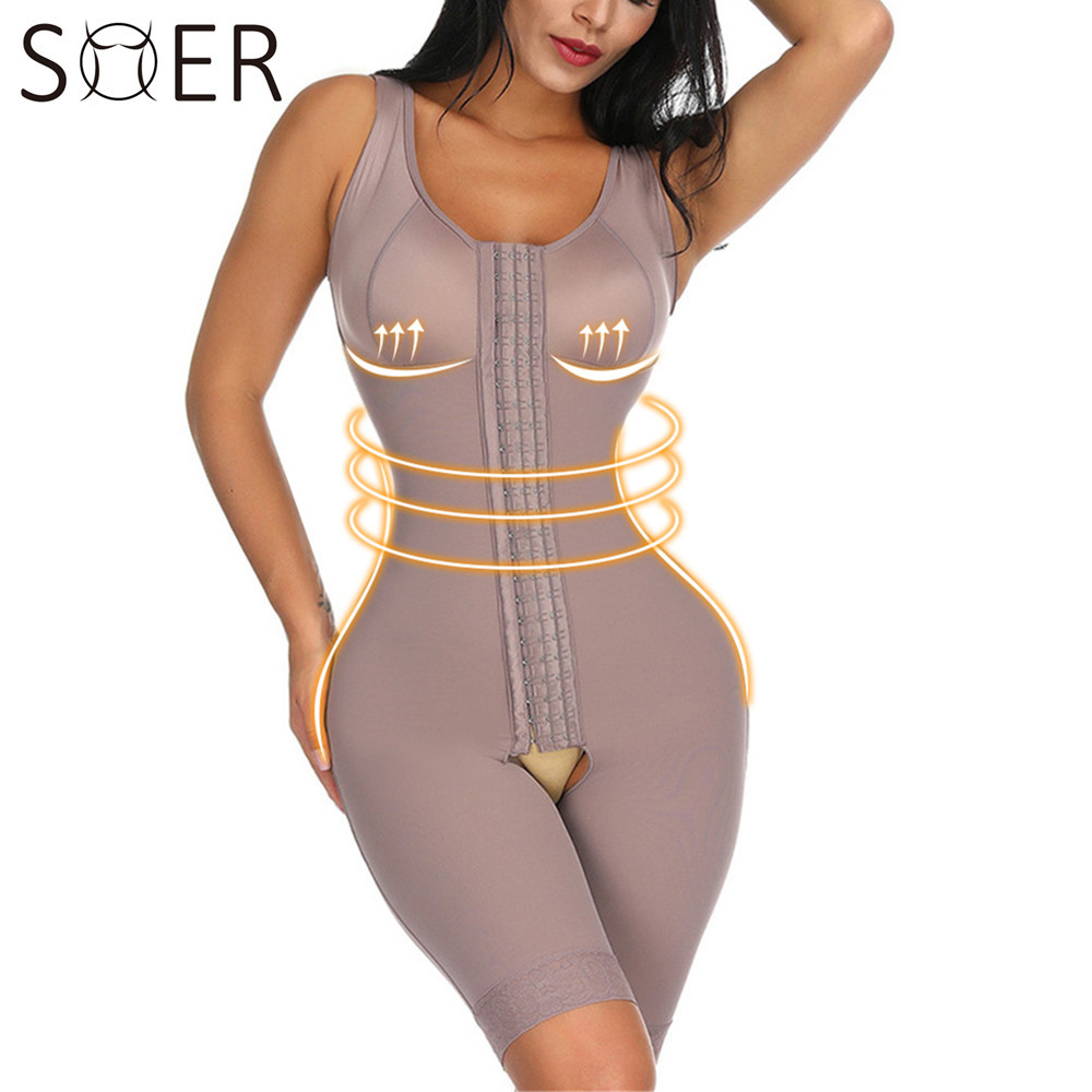 SHER Women Full Body Shaper Seamless Thigh Corset Tummy Control Belly Waist Cincher Shapewear Slimming Hooks Bodysuit CX200803
SHER Women Full Body Shaper Seamless Thigh Corset Tummy Control Belly Waist Cincher Shapewear Slimming Hooks Bodysuit CX200803
