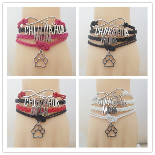 Fashion Charm Chihuahua Mom Bracelets Infinity Love Dogs Bracelet Nice Bear Bracelet Custom
Fashion Charm Chihuahua Mom Bracelets Infinity Love Dogs Bracelet Nice Bear Bracelet Custom